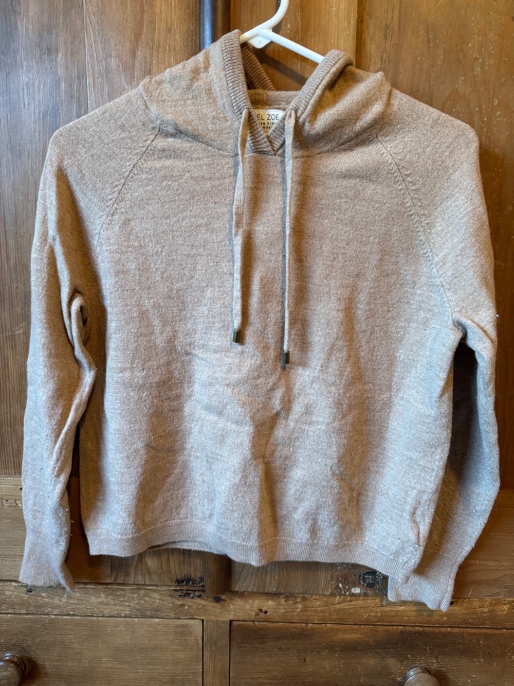 Rachel Zoe Lightweight Taupe Hoodie Sweater